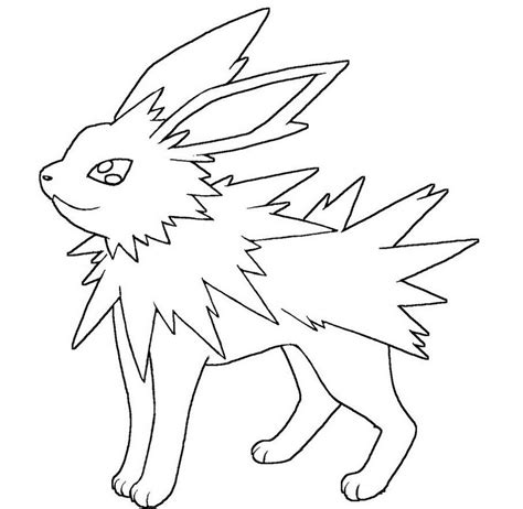 printable pokemon jolteon coloring pages  pokemon coloring pages