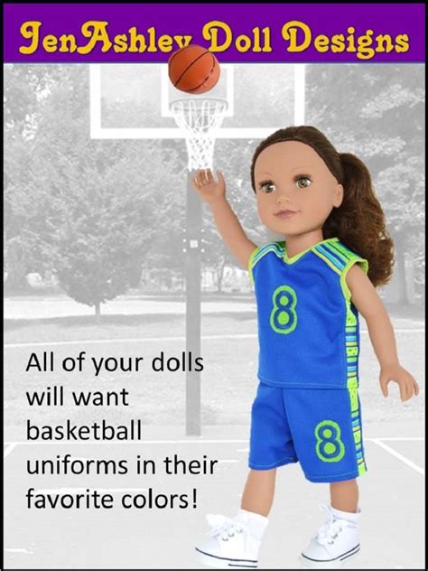shootin hoops basketball uniform 18 inch doll clothes etsy