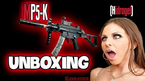 juguete de hidrogel mp5 modelo mp5k unboxing un arma de culto de