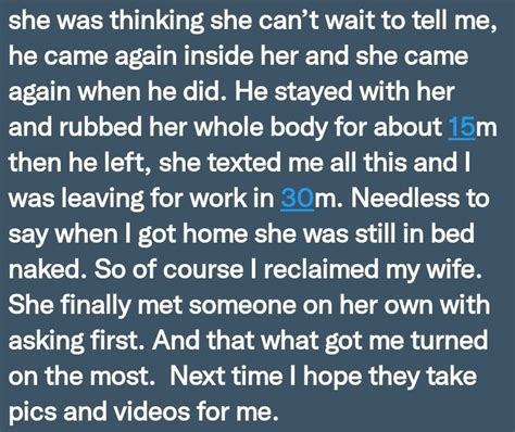 Pervconfession On Twitter His Hotwife Send Him Text About Her Hook Up