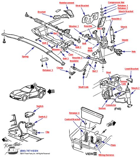 keen corvette parts diagrams