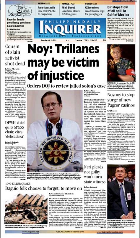 inquirer front page july