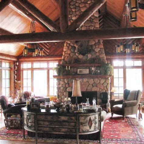 open floor plan log home decorating log home designs