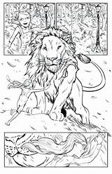 Coloring Narnia Pages Aslan Printable Getcolorings sketch template