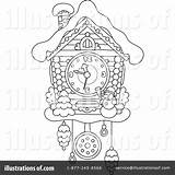 Clock Cuckoo Coloring Clipart Drawing Illustration Craft Bannykh Alex Royalty Getdrawings Rf Pages Print Line Drawings Getcolorings sketch template