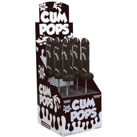 cum cock pops dark chocolate 6pc display kinky fetish store