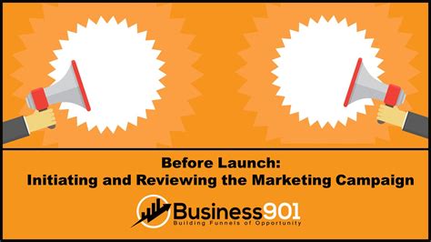 launch initiating  reviewing  marketing campaign