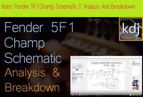 fender  champ schematic analysis  breakdownin  video  walk   schematic