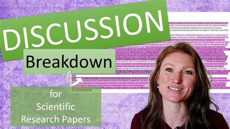 breakdown   ideal discussion  scientific research paper
