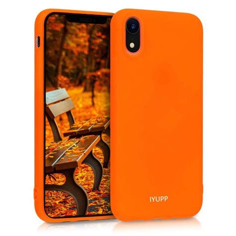 iyupp iphone xr siliconen hoesje oranje full body iyupp