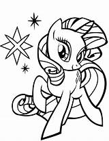 Pages Pony Coloring Little Rarity Getcolorings sketch template