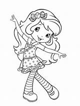 Strawberry Shortcake Coloring Pages Jam Cherry Princess Smile Sweet Color Characters Cartoon Boyama Para Tecido Em Colorir Pintura Bonecas Getcolorings sketch template