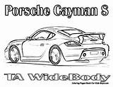 Porsche Coloring Cars Pages Car Cayman Widebody Ta Race Pdf Carz Posted Coloringhome Blogthis Email Twitter sketch template