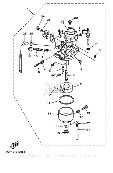 yamaha efis parts diagram  carburetor