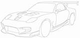 Mazda sketch template