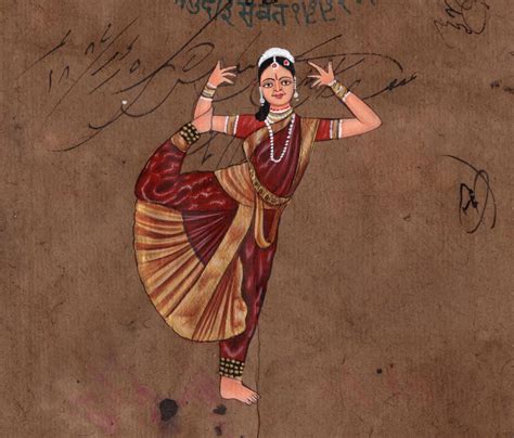bharatanatyam indian classical dance miniature painting tamil nadu ethnic art