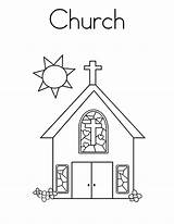 Church Coloring Pages Building School Sunday Print Outline Color Kids Drawing Rocks Sheets Printable Empire State Buildings Bell Tower Pray sketch template