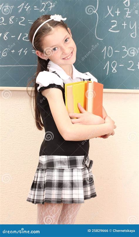 Girl In School Dress