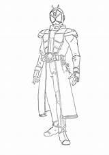 Rider Kamen Coloring Wizard sketch template