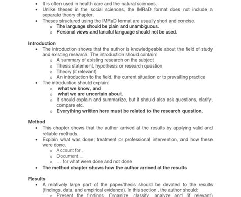 imrad introduction examples  imrad format thesis theory leather