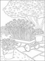 Coloring Pages Dover Garden Books Fairy Color Creative Haven sketch template