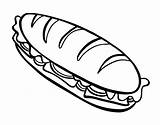 Bocadillo Sandwich Colorare Bocadillos Completo Jamon Coloriage Queso Hamburguesa Alimentos Disegno Pane Pintar Hamburguesas Baguette Iluminar Complet Submarine Submarino Acolore sketch template