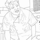 Ramsay Colouring sketch template