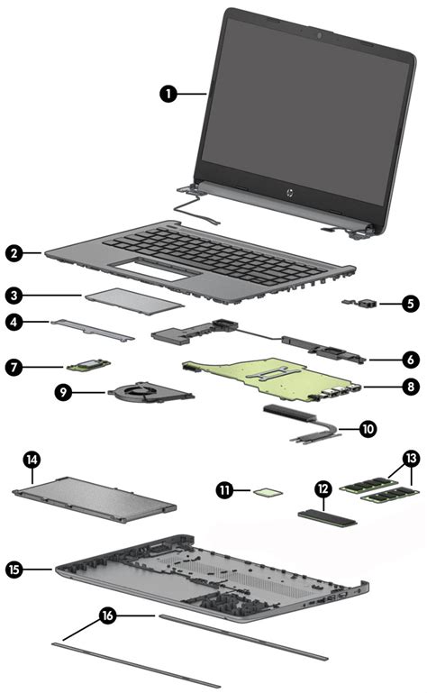 hp  laptop pc illustrated parts hp customer support