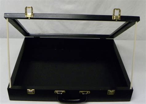 trade show display case small    black