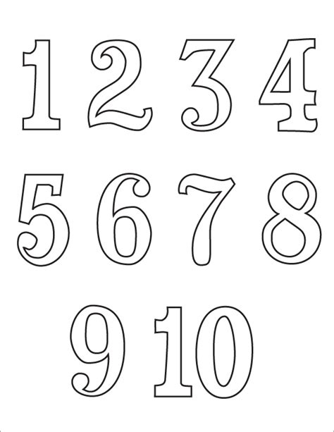 images  numbers   template printable coloring pages