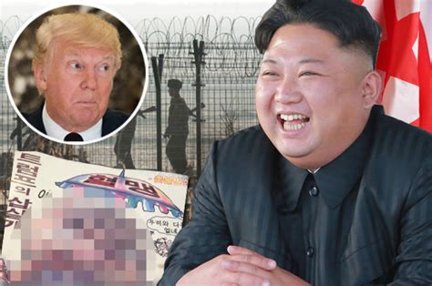 north korea kim jong un dumps naked pictures of donald trump on seoul daily star