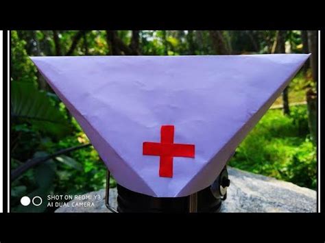 nurse cap easy nurse cap origami nurses capdiy ad
