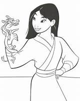 Mulan Coloring Pages Kids Color Printable Disney Dragon Chinese Print Xcolorings Justcolor sketch template