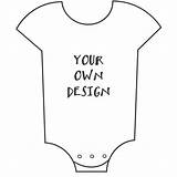 Customised Babygrow Template sketch template