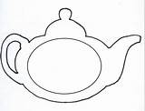 Coloring Teapot Template Tea Pages Mother Card Related sketch template