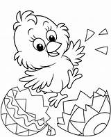 Easter Coloring Chick Pages Little Topcoloringpages Egg Happy Print sketch template