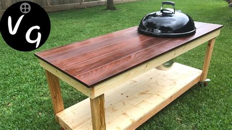 diy weber grill table kettle plans charcoal build folding for q a 22
