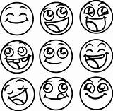 Emoticons Smiley Emojis Colorear Colouring Emoticon Zum Ausmalen Smileys Enojado Raskrasil Caritas Wecoloringpage Smilies Shades Recientes Emociones sketch template