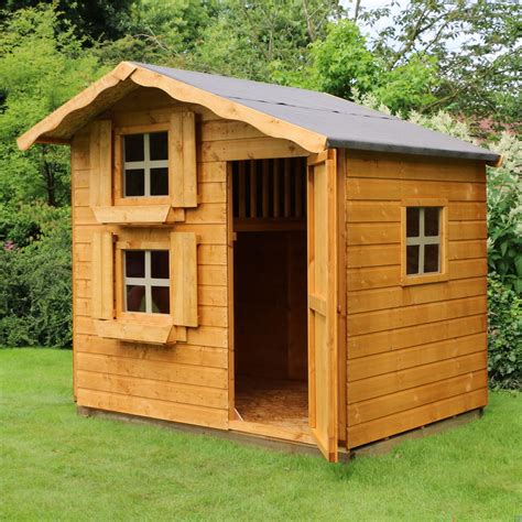wooden cottage playhouse double storey shedsfirst