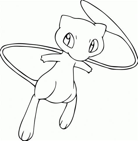 mew coloring pages  educative printable