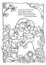 Jesus Children Loves Coloring Come Let Little Pages Sunday School Matthew Kids Color Bible Activities Preschool Lessons Clipart Story Know sketch template