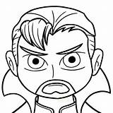 Strange Doctor Face Coloring Pages Printable Kids Categories Cartoon Game sketch template