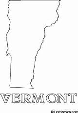 Vermont Coloring Pages Map Vacation Poster sketch template