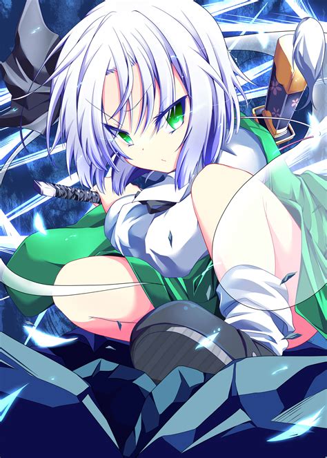 konpaku youmu youmu konpaku touhou image  wakagi repa