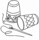Thimble sketch template