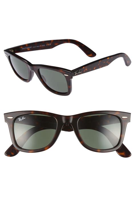 ray ban classic wayfarer 50mm sunglasses for men lyst