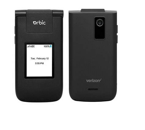 4g Lte Verizon Orbic Journey V 2200l Flip Phone Postpay Page Plus Stra