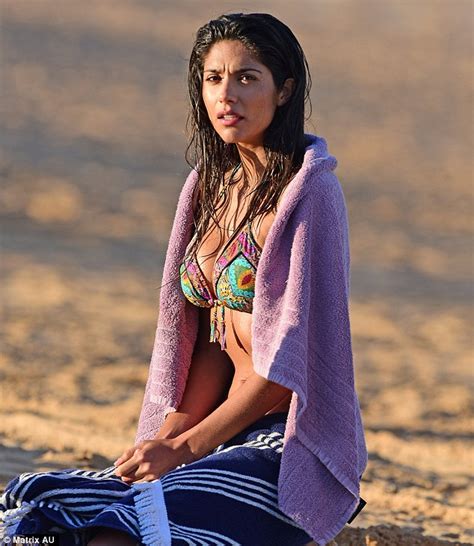 home and away s pia miller in a bikini on the beach before filming