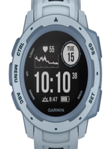 buy garmin unisex light blue instinct seafoam smart     smart watches