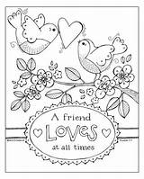 Coloring Pages Friends Valentine Adult Color Christian Sheets Forever Bible Printable Colouring Friend Kids Loves Adults Times Book Sheet Scrapbook sketch template